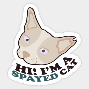 Shop for a Cause: Spayed Cat Sticker